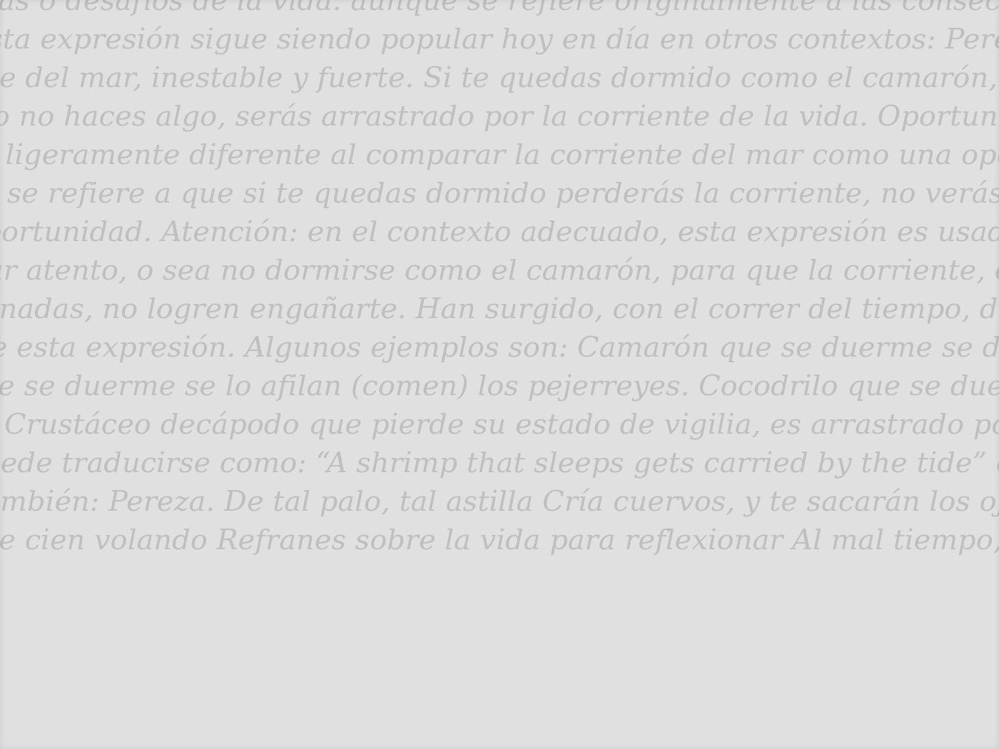 CamarÃ³n Que Se Duerme Se Lo Lleva La Corriente - Article 1